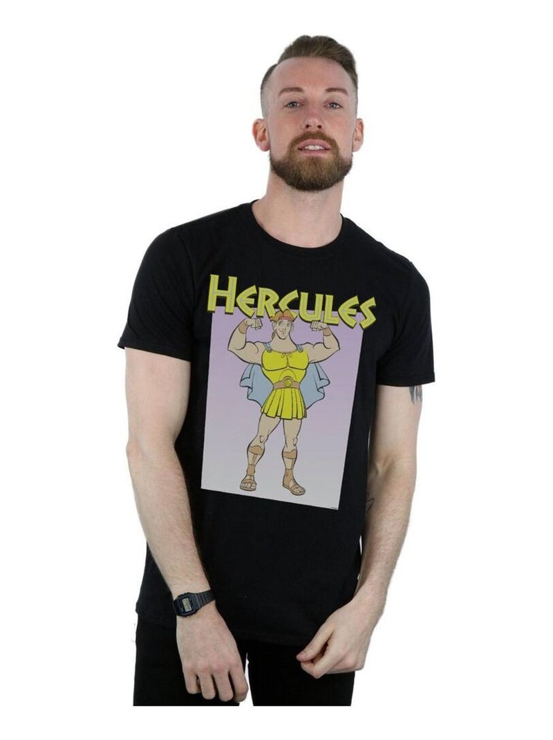 Disney - T-shirt motif Hercule motif/style Muscles Noir - Kiabi