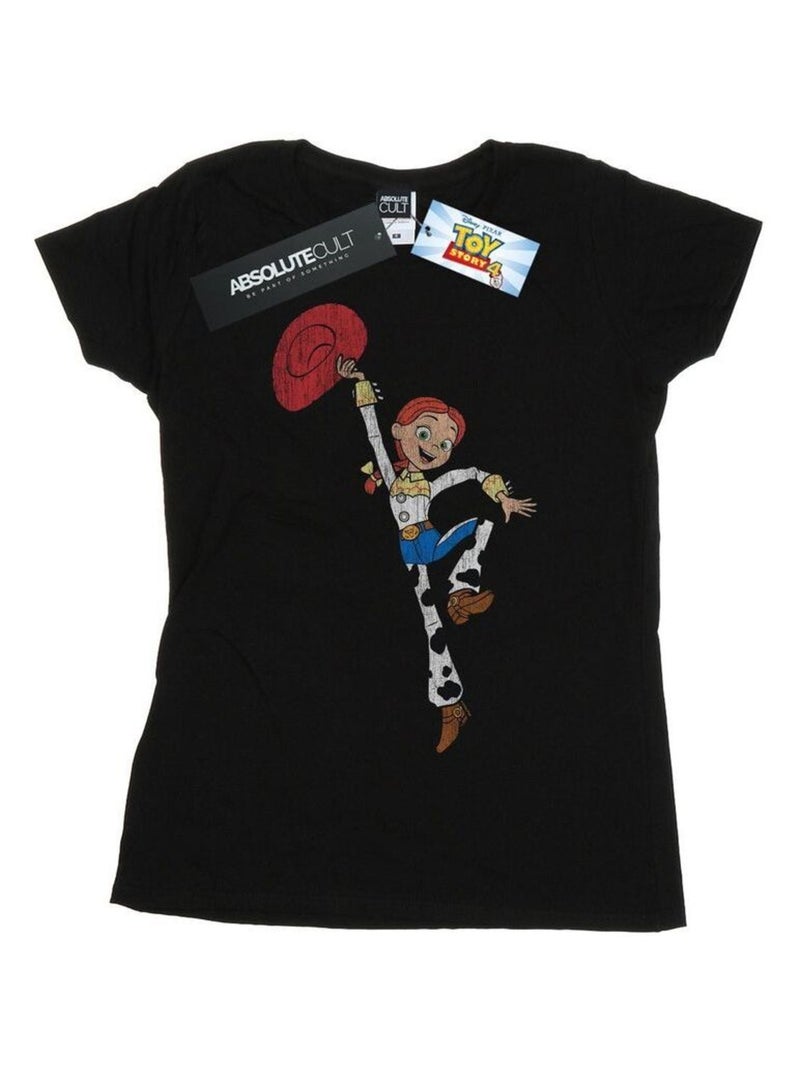 Disney - T-shirt motif Jessie motif/style pose d'action Noir - Kiabi