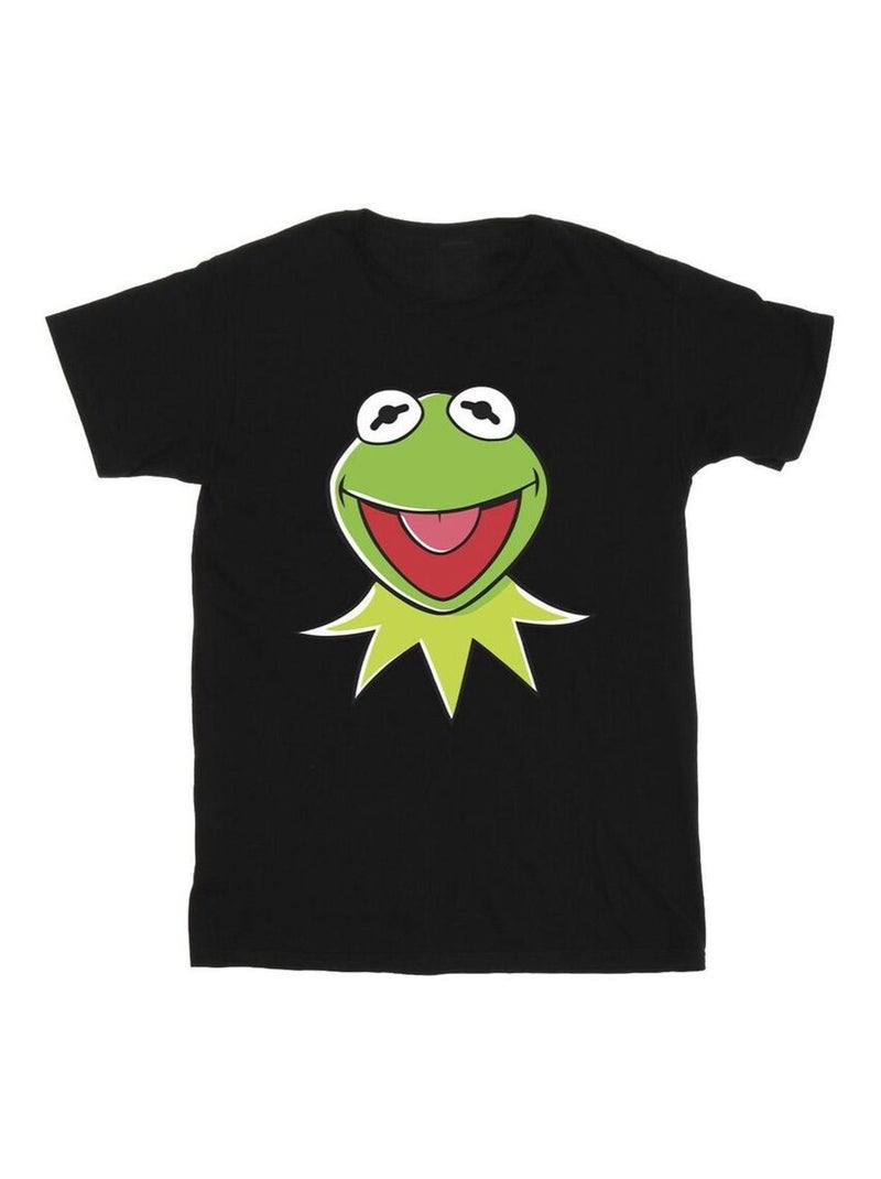 Disney - T-shirt motif Kermit la grenouille motif/style Tête MUPPETS Noir - Kiabi