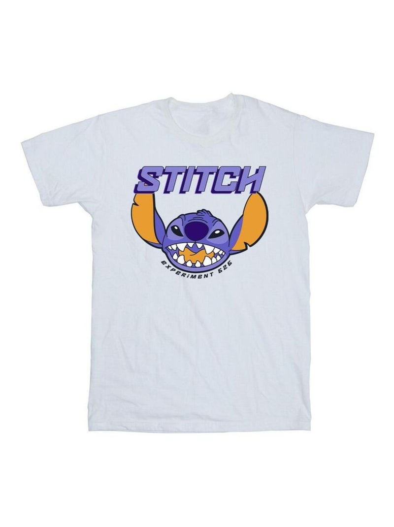 Disney - T-shirt motif Lilo et Stitch Blanc - Kiabi