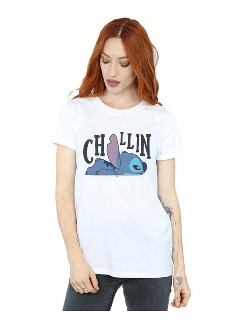 Disney - T-shirt motif Lilo et Stitch CHILLIN - Kiabi