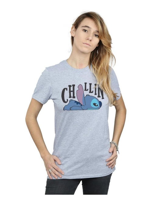 Disney - T-shirt motif Lilo et Stitch CHILLIN - Kiabi
