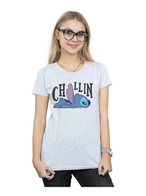 Disney - T-shirt motif Lilo et Stitch CHILLIN - Kiabi