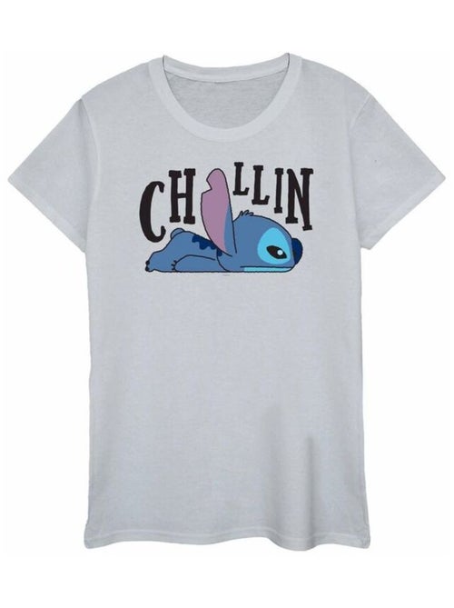 Disney - T-shirt motif Lilo et Stitch CHILLIN - Kiabi