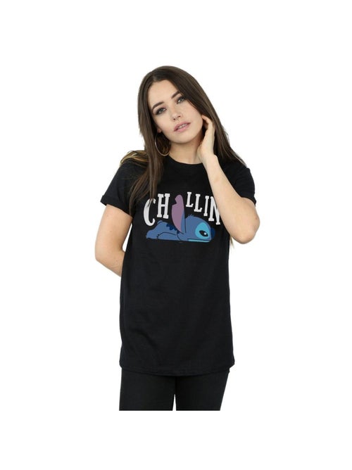 Disney - T-shirt motif Lilo et Stitch CHILLIN - Kiabi
