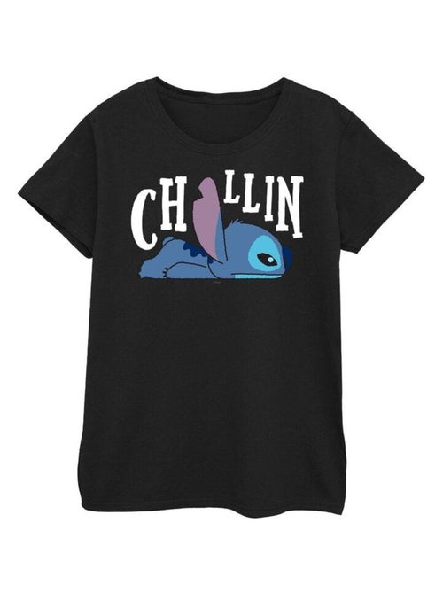 Disney - T-shirt motif Lilo et Stitch CHILLIN - Kiabi