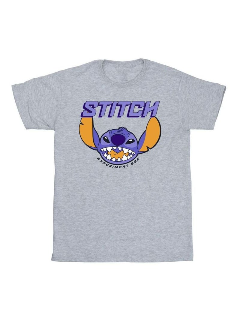 Disney - T-shirt motif Lilo et Stitch Gris chiné - Kiabi