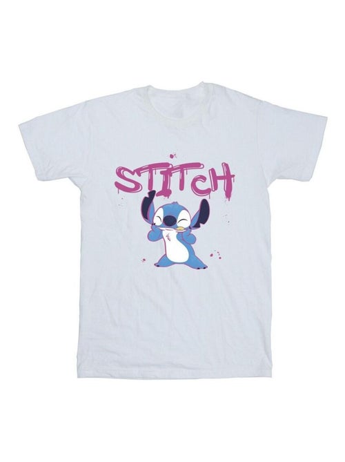 Disney - T-shirt motif Lilo et Stitch motif/style graffiti - Kiabi