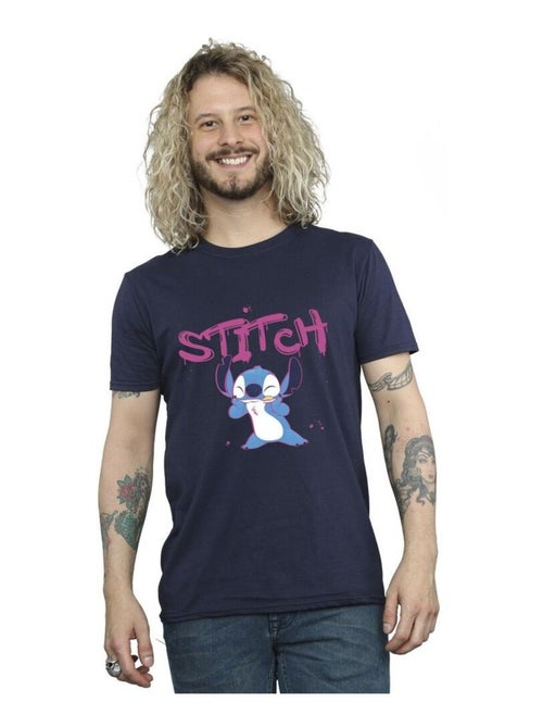 Disney - T-shirt motif Lilo et Stitch motif/style graffiti - Kiabi