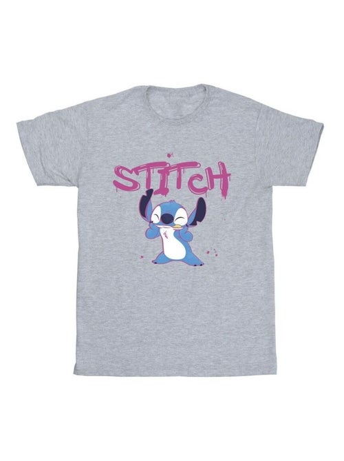 Disney - T-shirt motif Lilo et Stitch motif/style graffiti - Kiabi