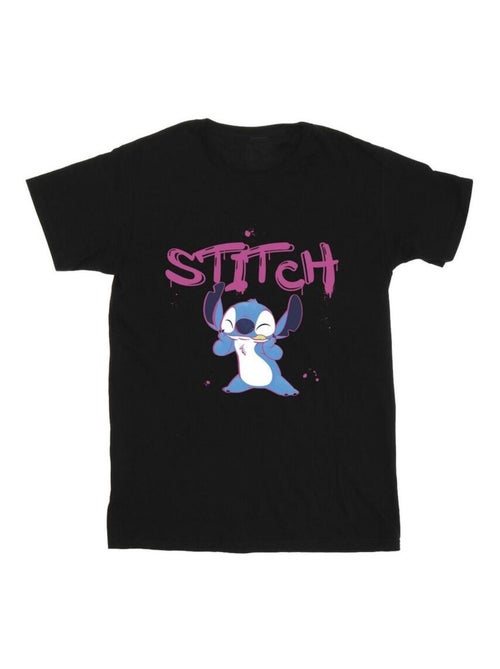 Disney - T-shirt motif Lilo et Stitch motif/style graffiti - Kiabi