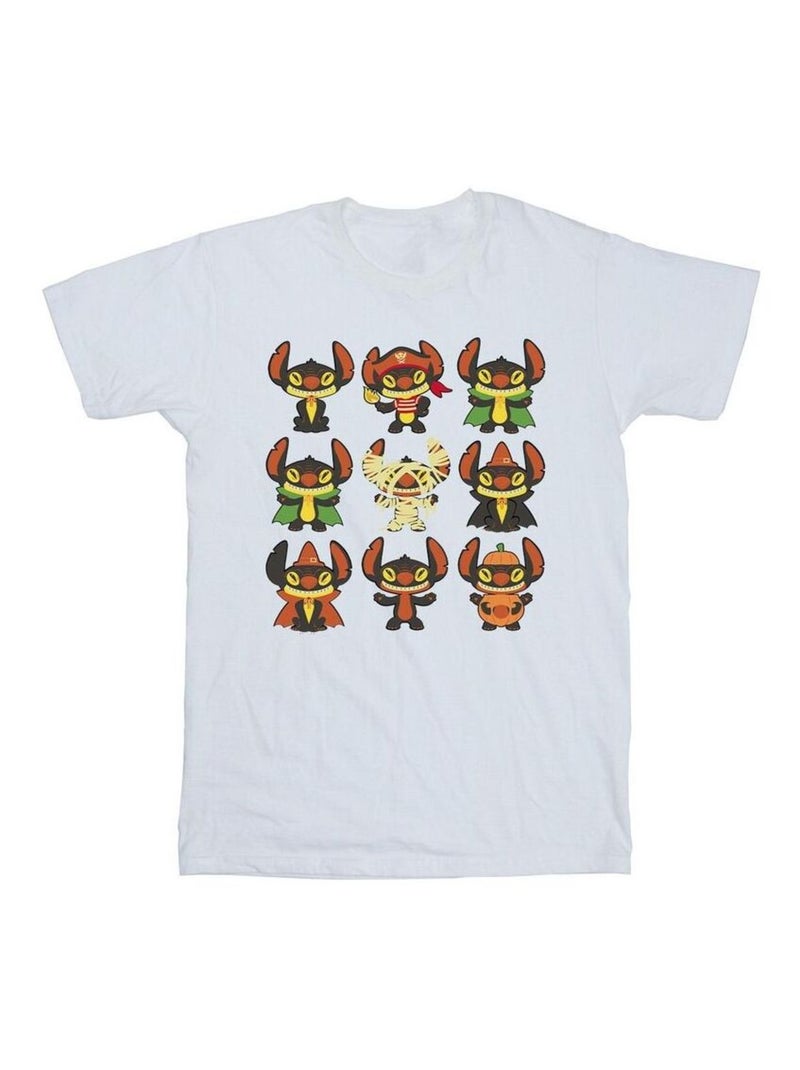 Disney - T-shirt motif Lilo et Stitch motif/style Halloween Blanc - Kiabi
