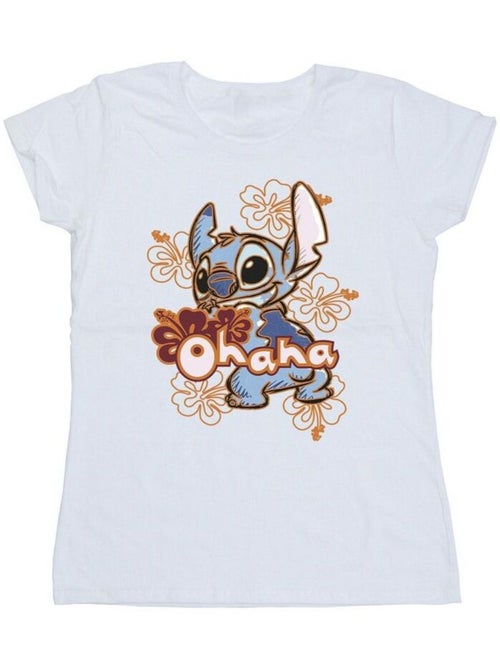 Disney - T-shirt motif Lilo et Stitch motif/style Hibiscus OHANA - Kiabi Disney - T-shirt motif Lilo et Stitch motif/style Hibiscus OHANA - Kiabi