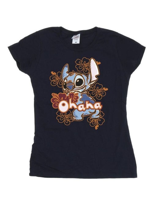 Disney - T-shirt motif Lilo et Stitch motif/style Hibiscus OHANA - Kiabi Disney - T-shirt motif Lilo et Stitch motif/style Hibiscus OHANA - Kiabi