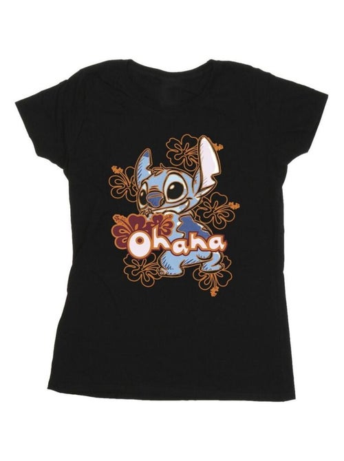 Disney - T-shirt motif Lilo et Stitch motif/style Hibiscus OHANA - Kiabi Disney - T-shirt motif Lilo et Stitch motif/style Hibiscus OHANA - Kiabi