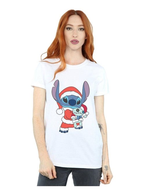 Disney - T-shirt motif Lilo et Stitch motif/style Noël - Kiabi