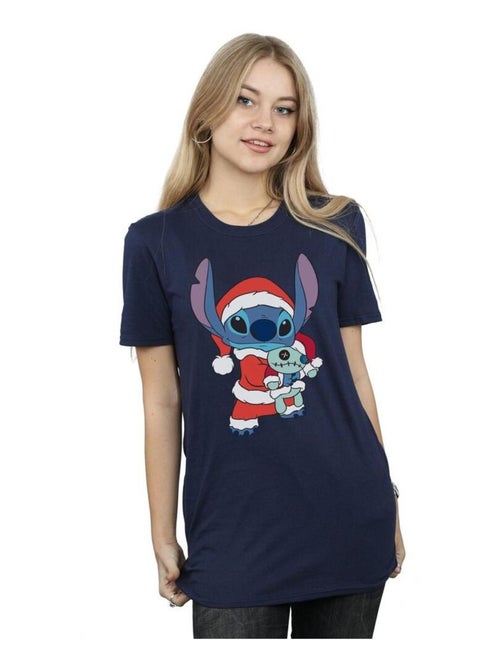 Disney - T-shirt motif Lilo et Stitch motif/style Noël - Kiabi