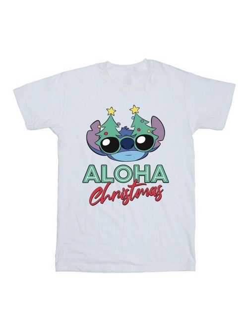 Disney - T-shirt motif Lilo et Stitch motif/style sapin de Noël - Kiabi