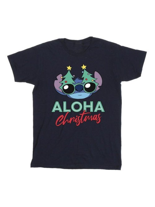 Disney - T-shirt motif Lilo et Stitch motif/style sapin de Noël - Kiabi