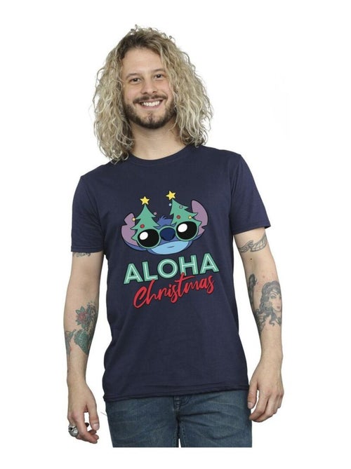 Disney - T-shirt motif Lilo et Stitch motif/style sapin de Noël - Kiabi