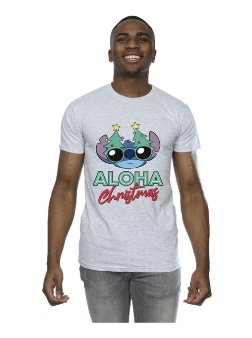 Disney - T-shirt motif Lilo et Stitch motif/style sapin de Noël - Kiabi