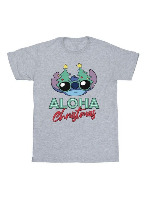 Disney - T-shirt motif Lilo et Stitch motif/style sapin de Noël - Kiabi