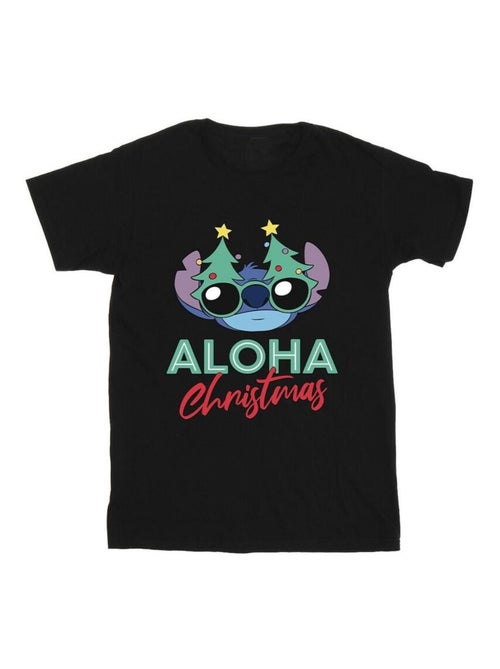 Disney - T-shirt motif Lilo et Stitch motif/style sapin de Noël - Kiabi
