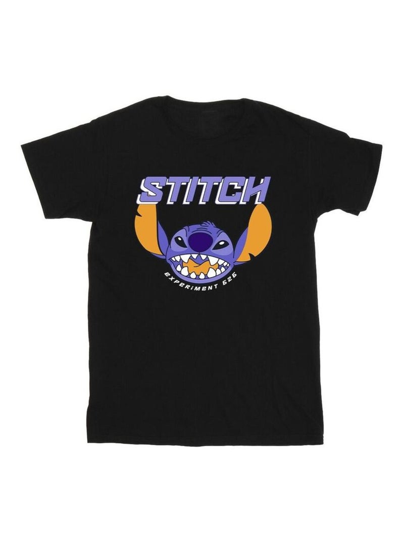 Disney - T-shirt motif Lilo et Stitch Noir - Kiabi