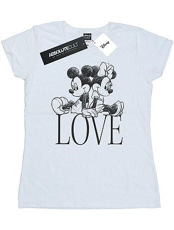 Disney - T-shirt motif Mickey et Minnie Mouse motif/style Love