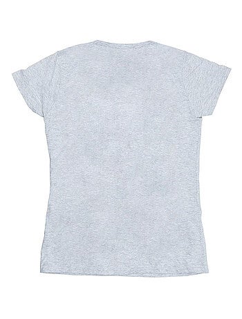 Disney - T-shirt motif Mickey et Minnie Mouse motif/style souris, bisou et croquis