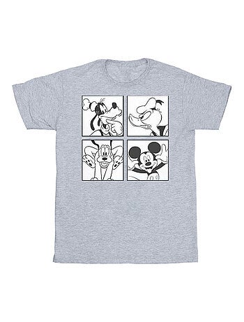 Disney - T-shirt motif Mickey Mouse, Donald Duck, Dingo et Pluto motif/style boîte