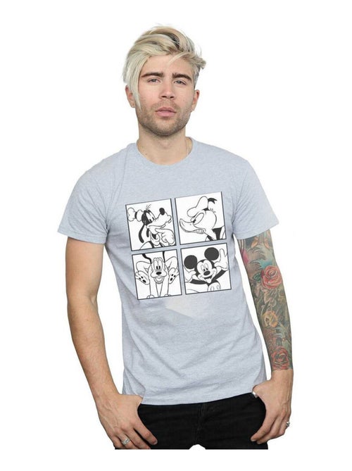 Disney - T-shirt motif Mickey Mouse, Donald Duck, Dingo et Pluto motif/style boîte - Kiabi