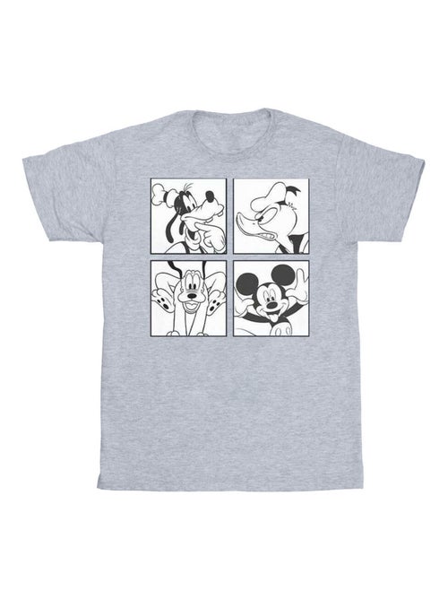 Disney - T-shirt motif Mickey Mouse, Donald Duck, Dingo et Pluto motif/style boîte - Kiabi