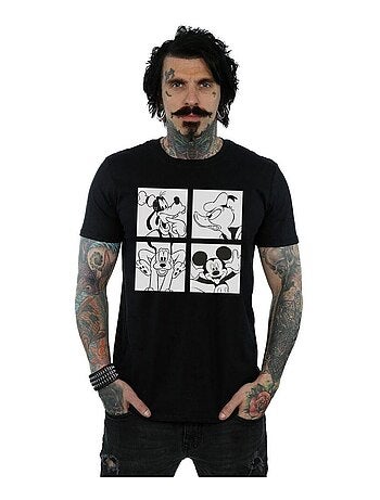 Disney - T-shirt motif Mickey Mouse, Donald Duck, Dingo et Pluto motif/style boîte