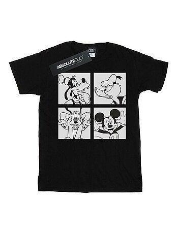 Disney - T-shirt motif Mickey Mouse, Donald Duck, Dingo et Pluto motif/style boîte