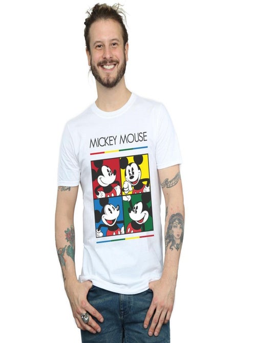 Disney - T-shirt motif Mickey Mouse motif/style Carré - Kiabi