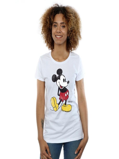 Disney - T-shirt motif Mickey Mouse motif/style Coup de pied - Kiabi