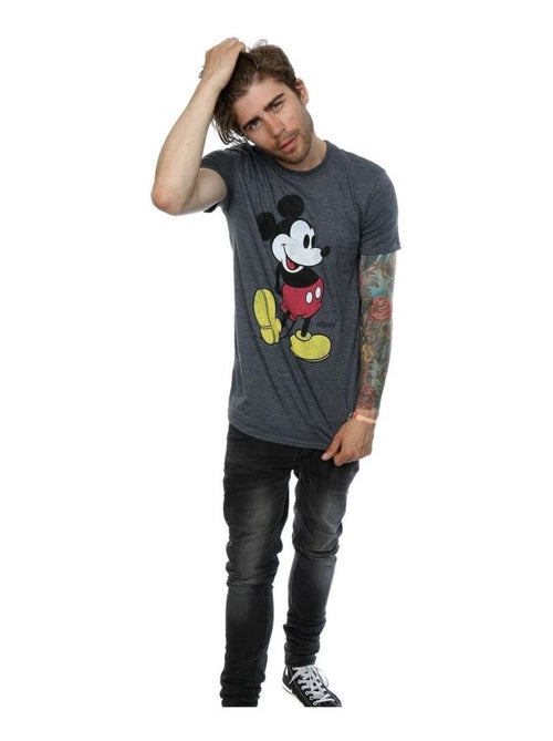 Disney - T-shirt motif Mickey Mouse motif/style Coup de pied - Kiabi