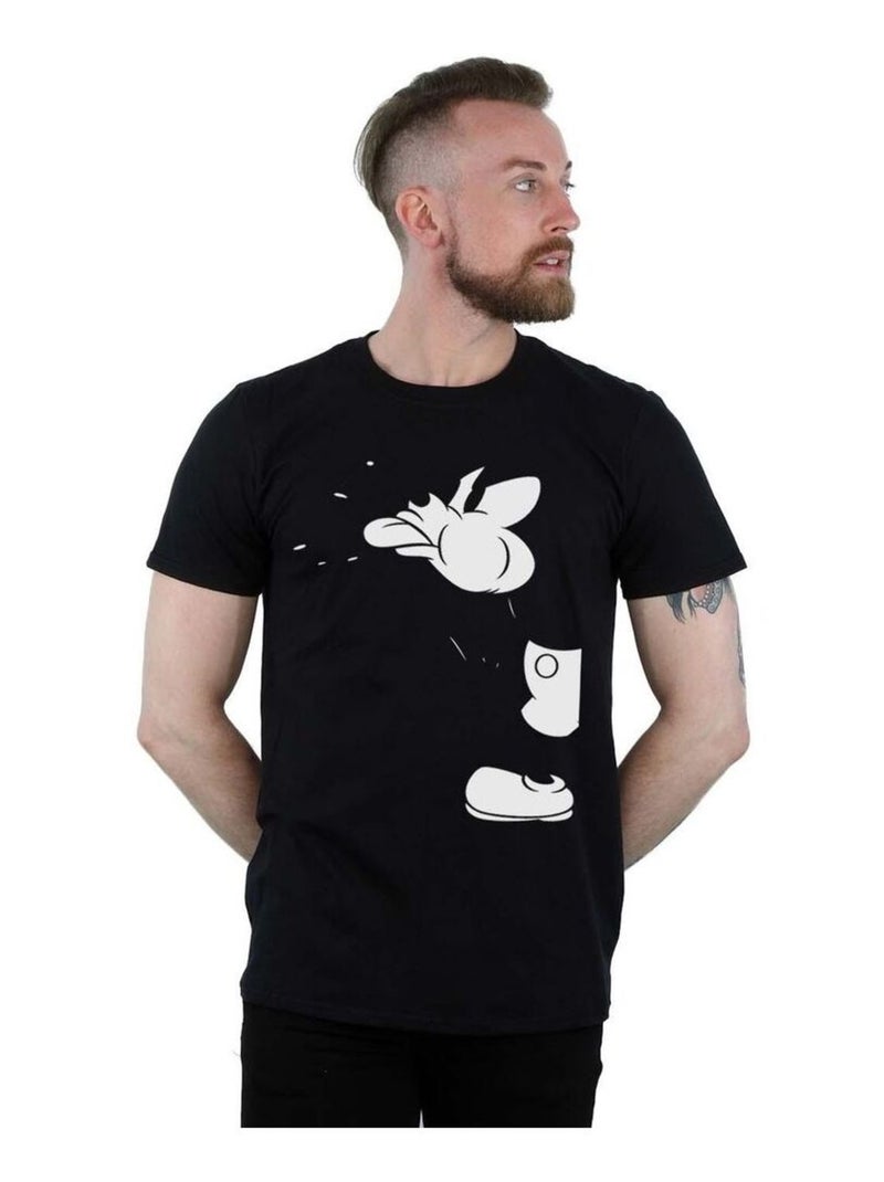 Disney - T-shirt motif Mickey Mouse motif/style Coupé Noir - Kiabi