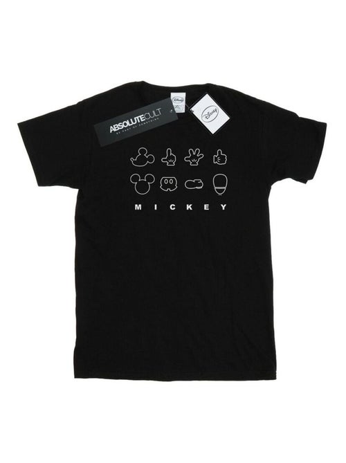 Disney - T-shirt motif Mickey Mouse motif/style Déconstruit - Kiabi