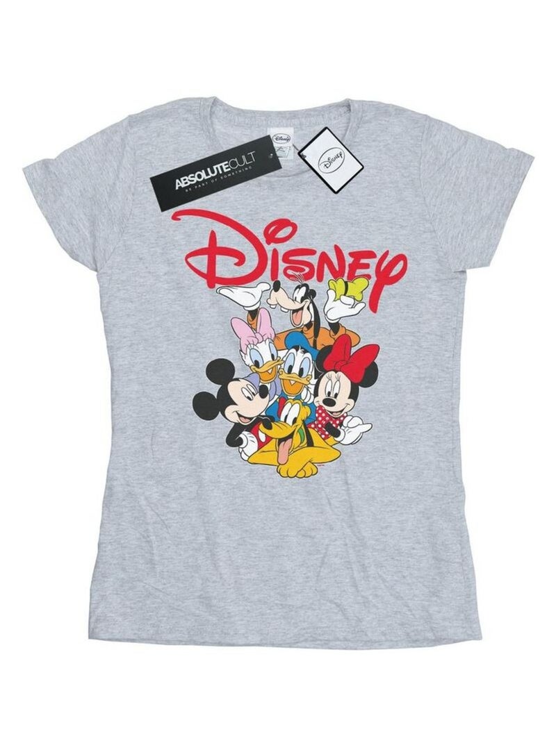 Disney - T-shirt motif Mickey Mouse motif/style Équipe Gris chiné - Kiabi