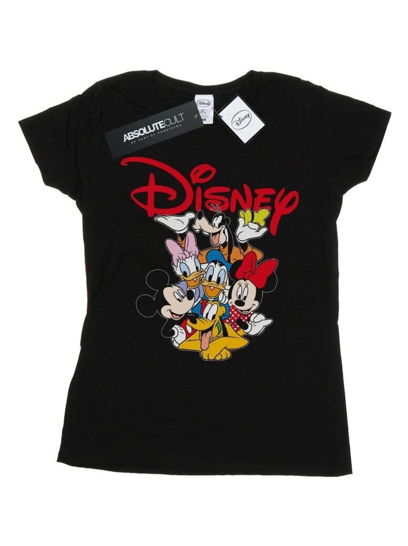 Disney - T-shirt motif Mickey Mouse motif/style Équipe Noir - Kiabi