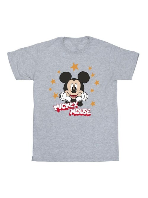 Disney - T-shirt motif Mickey Mouse motif/style Étoiles - Kiabi