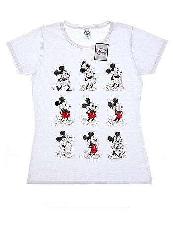 Disney - T-shirt motif Mickey Mouse motif/style Évolution EVOLUTION