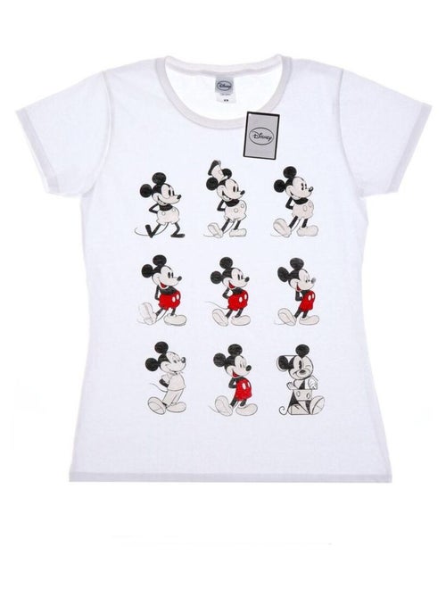 Disney - T-shirt motif Mickey Mouse motif/style Évolution EVOLUTION - Kiabi