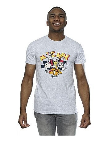 Disney - T-shirt motif Mickey Mouse motif/style groupe