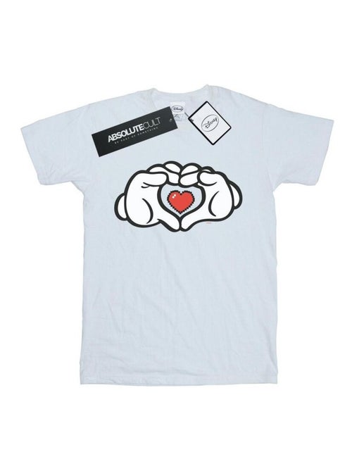 Disney - T-shirt motif Mickey Mouse motif/style Love et mains - Kiabi