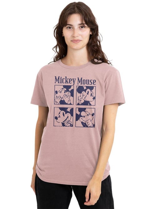 Disney - T-shirt motif Mickey Mouse motif/style pixelisé (Mickey Mouse) - Kiabi