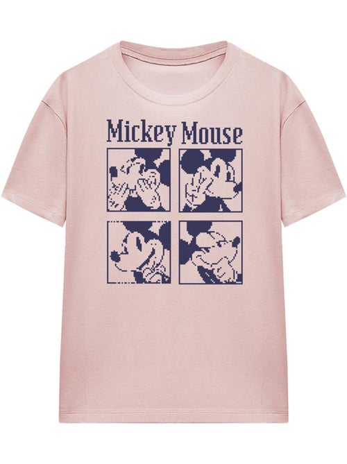 Disney - T-shirt motif Mickey Mouse motif/style pixelisé (Mickey Mouse) - Kiabi