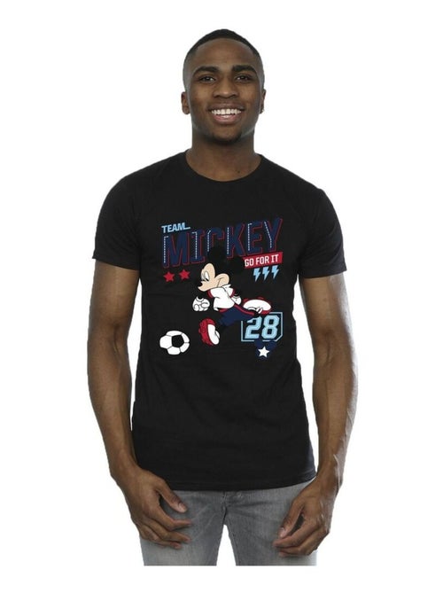 Disney - T-shirt motif Mickey Mouse motif/style ?quipe de foot TEAM FOOTBALL - Kiabi
